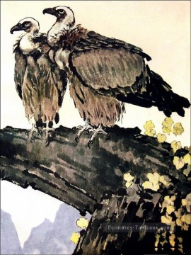 Xu Beihong couple eagles traditionnelle Peinture à l'huile